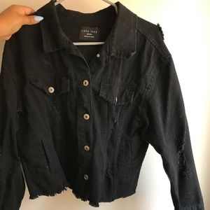 Black jean jacket